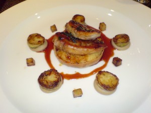 Partridge with apples