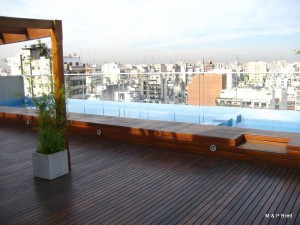 Roof terrace and pool